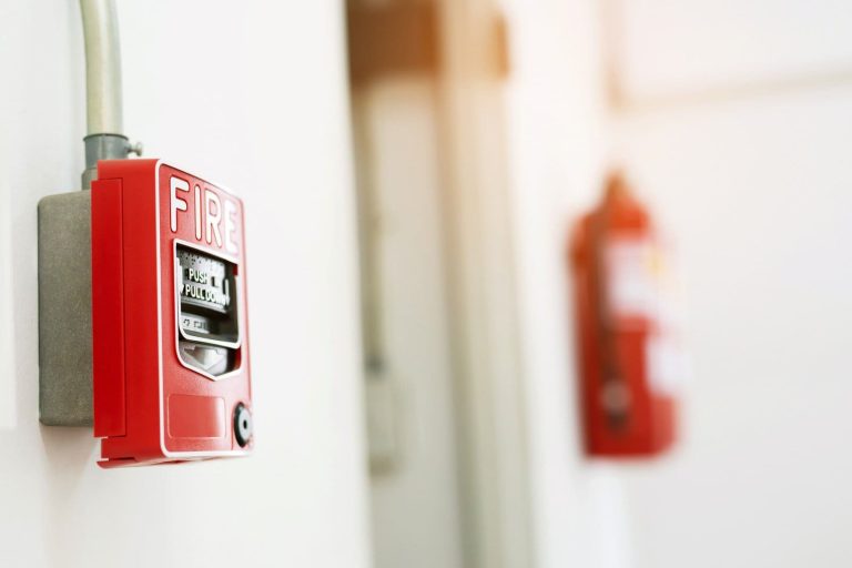 Fire extinguishers are in high buildings for fire safety